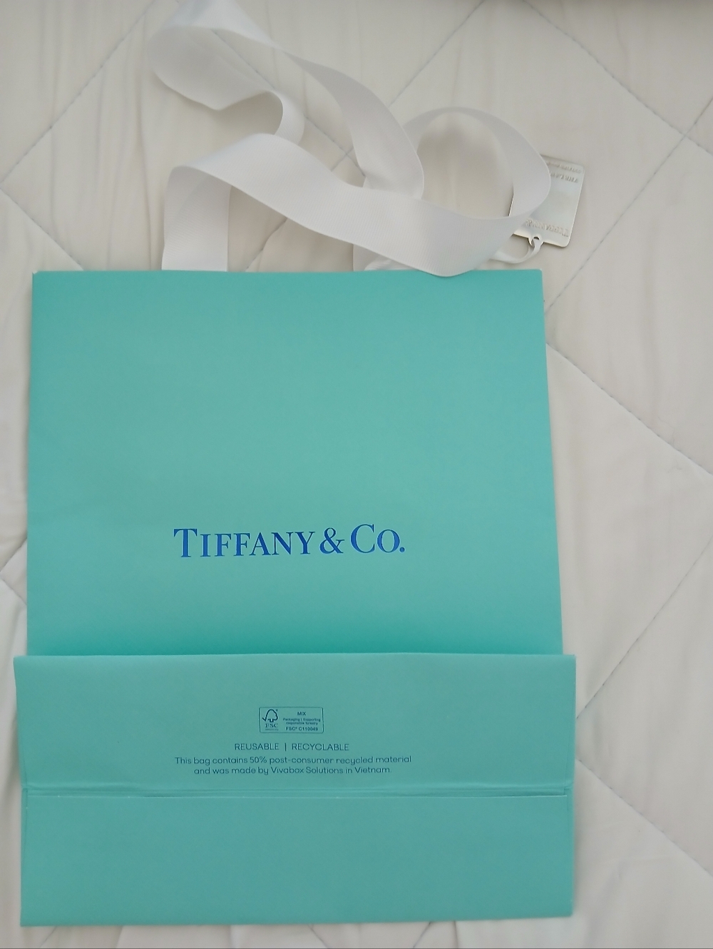 Tiffany & Co. Blue Shopping Bag "LANDMARK" Edition and Charm - Picture 3 of 5